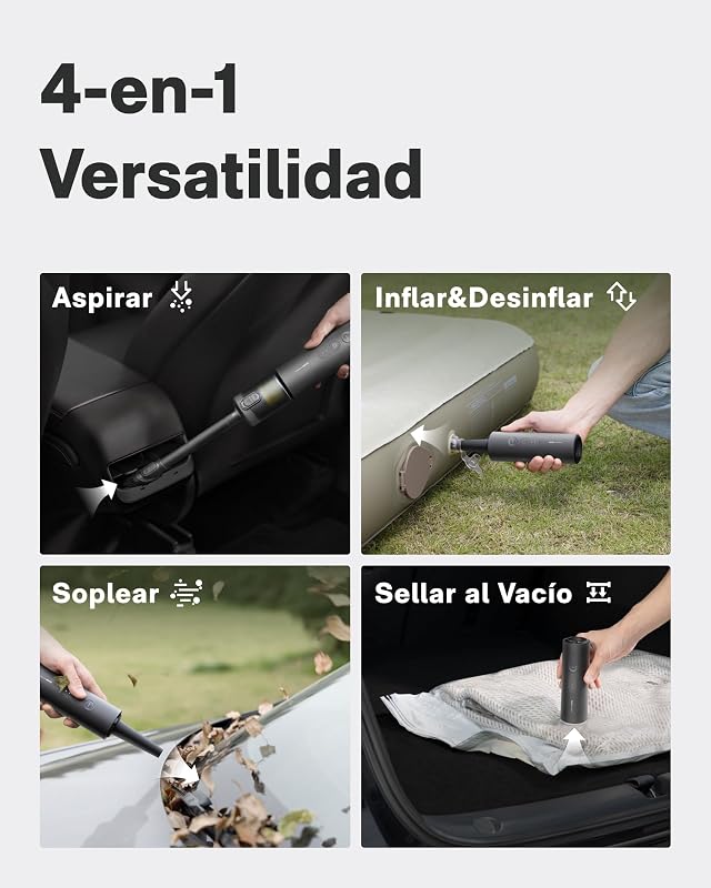 Aspirador de Mano para Coche, Aspirador Portátil Potente