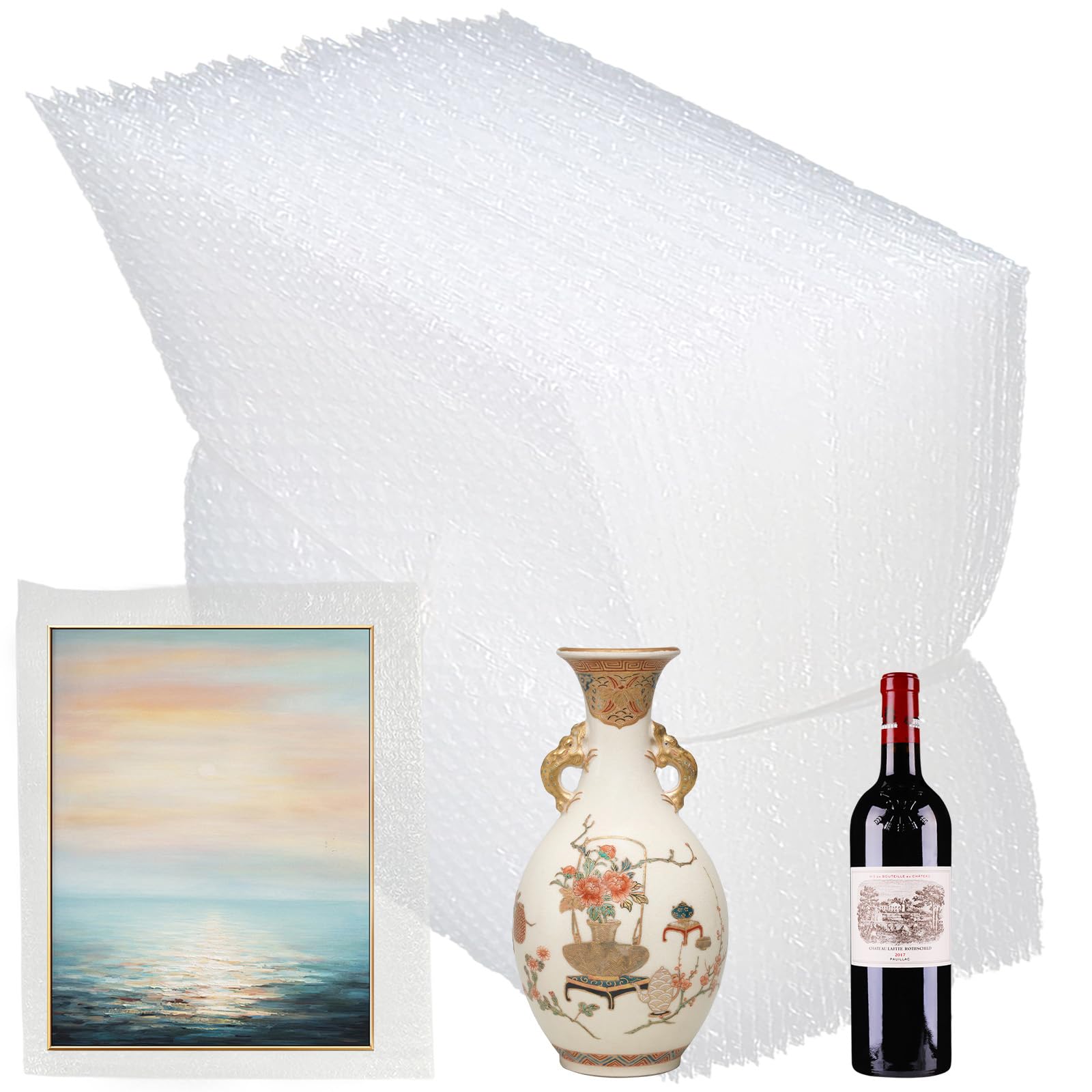 Photo 1 of 14''x18'' Large Bubble Out Bags, 20PCS Clear Bubble Pouch Wrap for Packing, Double Walled Cushioning Bags for Shipping, Storage and Moving