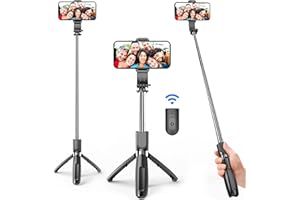 SELFIESHOW Portable Selfie Stick, Handheld Phone Tripod Stand with Detachable Wireless Remote, Selfie Stick Tripod for iPhone 14 13 12 11 pro Xs Max Xr X 8 7 Plus, Android Moto Samsung Google Smartphone, More