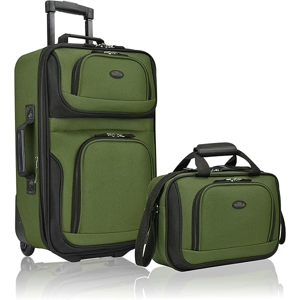Amazon.com: Rockland Fashion Softside 2 Piece Luggage Set