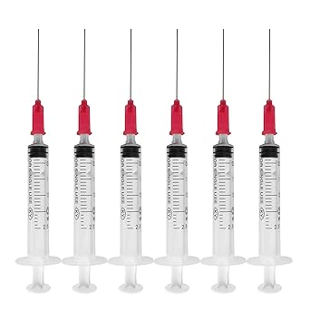 10Pcs-2ml-25G Dosiernadeln & Zubehör,Injektionsnadeln,Industrielle Spritze mit Nadel, Spritze mit stumpfer Nadel (2ml-25G)