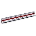 ALVIN 610E Metric Engineer Triangle Scale, Multipurpose Ruler for Drawing, Planning, and Design, Drafting and Architecture Tool - 6 Inches