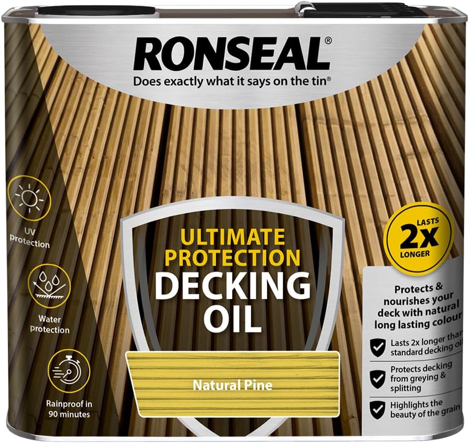 Ronseal Ultimate Protection Decking Oil 2.5L Natural Pine