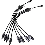 BougeRV Solar Y Branch Connectors Extra Long Solar Panel Parallel Connectors 1 to 4 Solar Cable Wire Plug Tool Kit (M/FFFF an