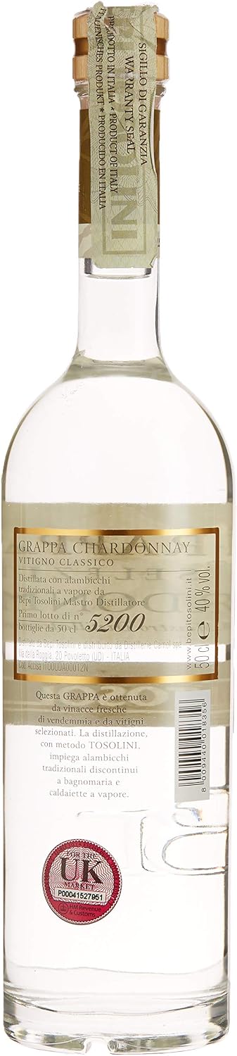 Bepi Tosolini Grappa di Chardonnay, 50 cl - Image 3