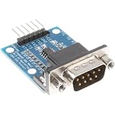 NOYITO TTL to RS232 Module Male Female Mutual Conversion Module Serial Level Conversion to SP232 TTL Serial Port Communicates with RS232 Level Device 15KV ESD Protect (Male)