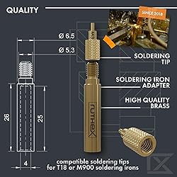 ruthex 7x Soldering Tips/Heat Set Insert Tips - for