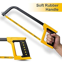 Hanpex 12inch High-Tension Hacksaw Frame with 24
