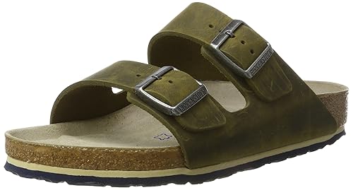 BIRKENSTOCK Unisex-Erwachsene Arizona Leder Softfootbed Pantoletten