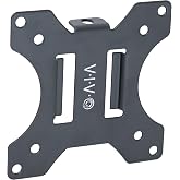 VIVO Black Steel VESA Bracket for Computer Monitor Stand, PT-SD-VA02A | 75x75mm and 100x100mm, Quick Release Removable VESA Plate Kit, Easy Monitor Mounting, Hardware Included