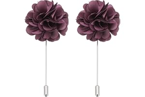 PATIKIL Flower Boutonnieres Pin, Lapel Pin for Men Camellia Flower for Suit Wedding Graduation Anniversary Graduation Outfit 