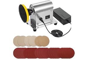 Winartton Electric Resin Polishing Machine, Resin Sanding and Polishing Kit Sander, 90W 7-Speed 24V, Including 26 PCS Sandpap
