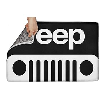 Amazon Com Tablincot Jeep Logo On A Dark Entrance Door Mat
