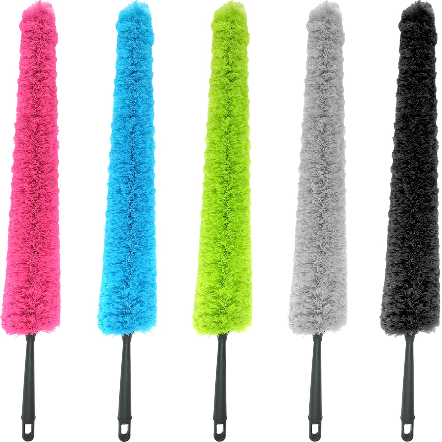 Smith’s® Premium Microfibre Radiator Cleaning Brush | Blue | Extra-Long Reach (80cm) | Slim, Strong & Flexible Duster | Washable | Multi-Purpose - Cabinets, Skirting Boards, & More!