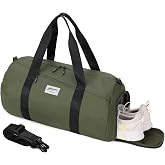 BESMART Gym Bags for Men with Side Pocket，38L Large Sports Gym Duffle Bag | Adjustable Strap&amp;Shoe Compartment,Waterproof, Spacious,Durable Duffel Bag for Gym,Travel, Fitness,Sports,Workout,Olive Green