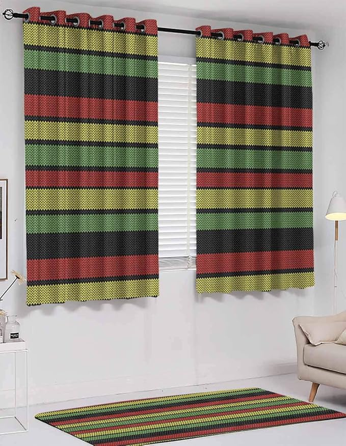 Blackout curtains Short, Jamaican, curtain for teenager