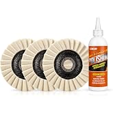 LOZLIN Polishing Paste, Granite Marble Quartz Countertop Scratch Remover Cream, Stainless Steel Metal Repair Polish Compound, High Gloss Mirror Finish for Stone &amp; Metal Surface Restoration