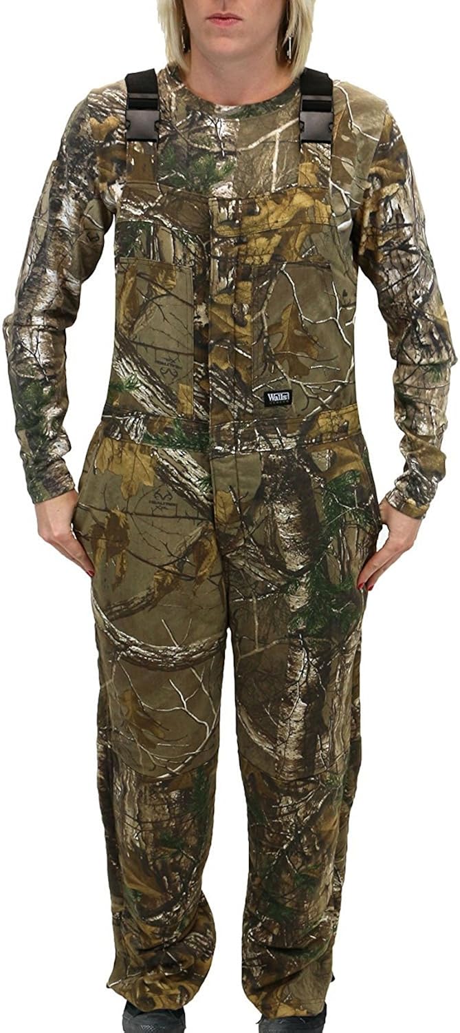 Walls Women's Hunting Insulated Bib Overall, Real Tree Max