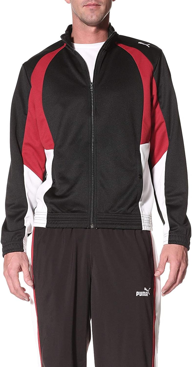 PUMA Men's Mesh Track Jacket at  Men’s Clothing store: Athletic Warm Up And Track Jackets