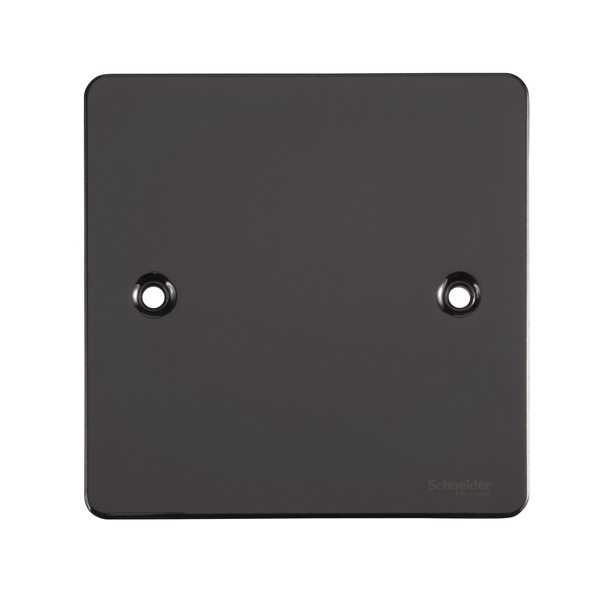 Schneider Electric Ultimate Flat Plate - Single Blank Plate, GU8210BN, Black Nickel