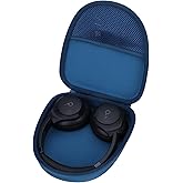 Lebakort Hard Carry Case Compatible with Anker Soundcore Life Q20 Q30 Q35 Q40 Q45 Q20+ Q20i Hybrid Active Noise Cancelling Headphones (Blue Case)