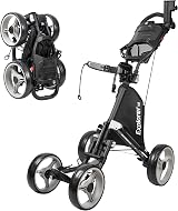 Caddytek Explorer Vsersion 8 4 Wheel Golf Push Cart Dark Grey view 1