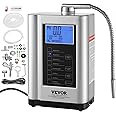 VEVOR Water Ionizer, Alkaline Water Ionizer Machine, pH 3.5-10.5 Alkaline Acidic Hydrogen Water Purifier, 7 Water Settings Home Filtration System, Up to -650mV ORP, 8000L Per Filter, Auto-Cleaning