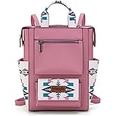 Montana West Wrangler Aztec Backpack Purse for Women Fashion Ladies Back Zip Anti Theft Convertible Backpack with Adjustable Strap