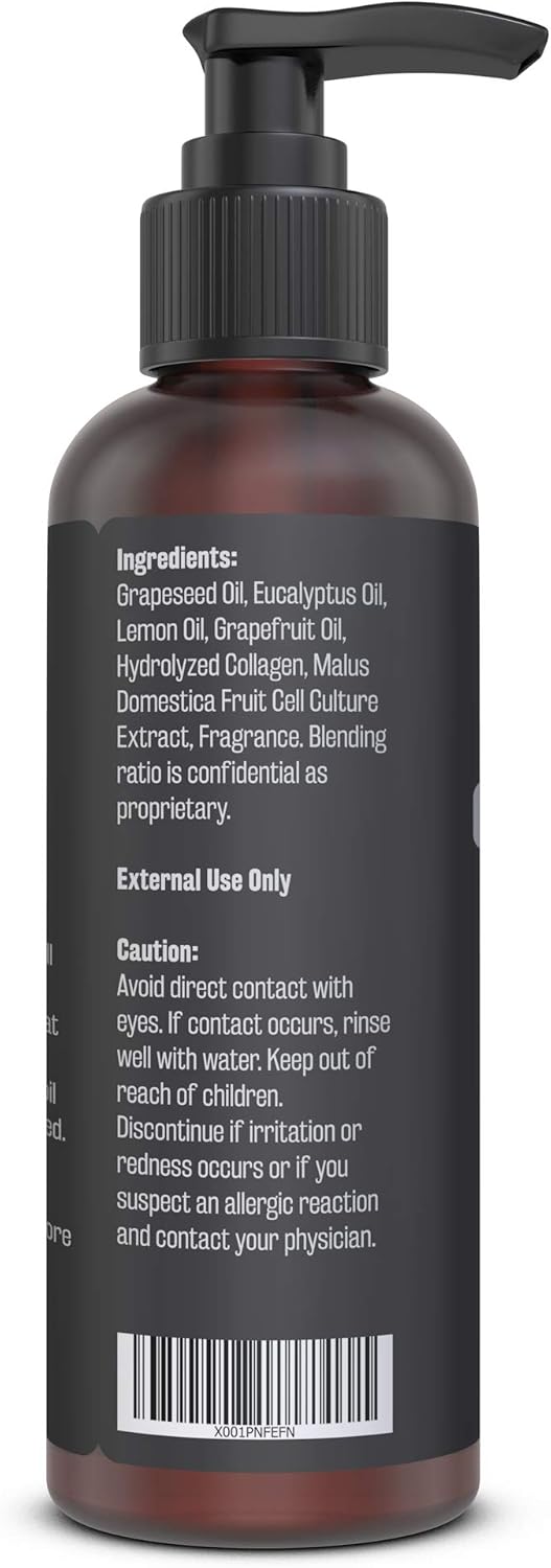 M3 Naturals Anti Cellulite Massage Oil Infused with Collagen and Stem Cell - Natural Lotion - Help Firm, Tighten Skin Tone - Treat Unwanted Fat Tissue, Stretch Marks - Cellulite Removal Cream 8 oz: Health & Personal Care