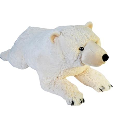 Amazon.com: Wild Republic Jumbo Polar Bear Plush, Giant Stuffed