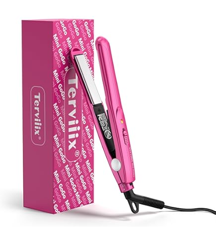 Amazon.com : Terviiix Pencil Flat Iron(Black Pink) & Mini Flat
