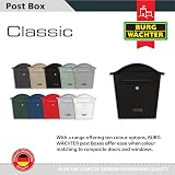 Burg-Wächter MB01BK Black Classic Wall Mounted Mailbox 36x37x13cm view 6