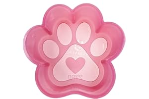 (300 Design Optional) MUBYOK M25 Paw Print with Heart Silicone Freshie Mold for Baking Aroma Beads Car Freshie Supplies