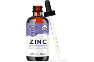VIMERGY Organic Zinc Supplements for Women & Men (7.5mg Liquid Zinc Per Serving) Fast-Absorbing Immune Support, Promotes Healthy Bones & Skin, USDA Certified Organic, Vegan