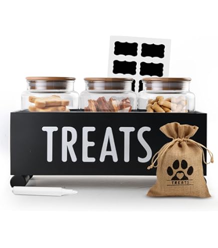 Glass Jar Dog Cookie Jar Amazon Dog Treat Jar, Dog Food Container