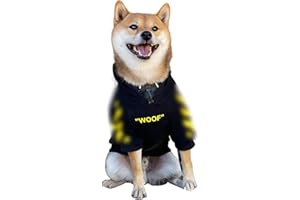 ChoChoCho Stylish Dog Hoodie Dog Clothes Streetwear Cotton Sweatshirt Fashion Outfit for Dogs Cats Puppy Small Medium Large (M, Yellow)