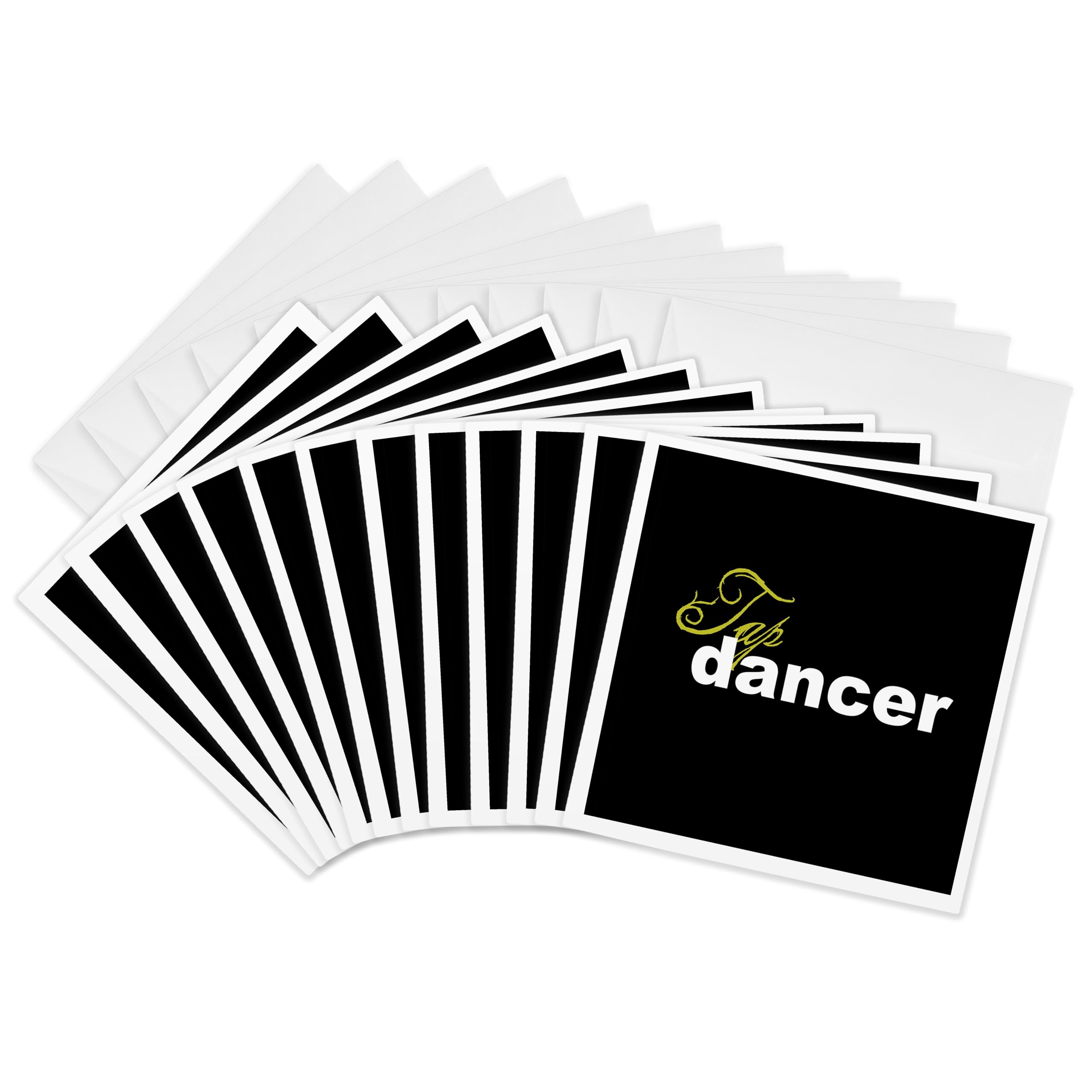 3Drose Tap Dancer - Greeting Cards, 6 by 6-inches, Set of 12 (gc_16968_2)
