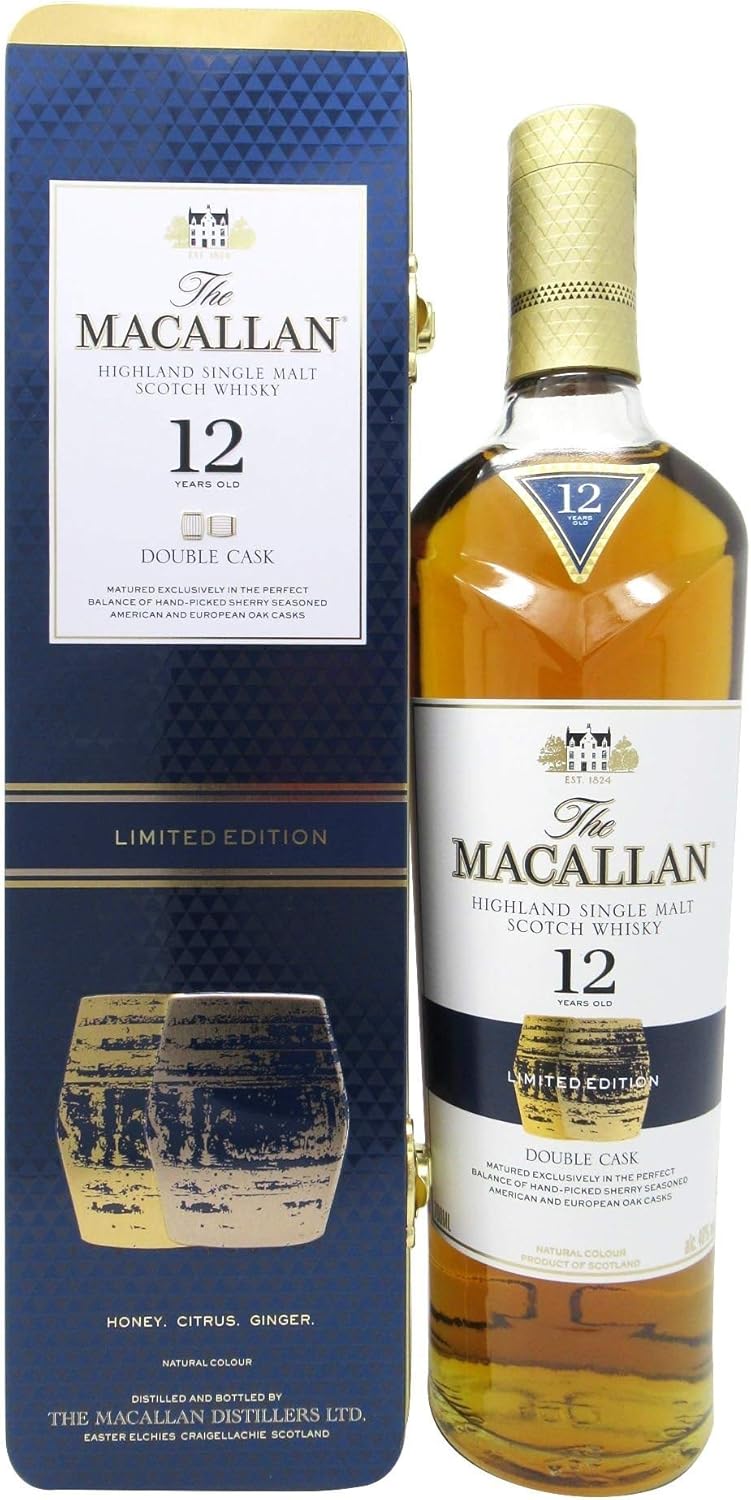 Macallan Double Cask Limited Edition Gift Tin 12 Year Old Whisky Amazon Co Uk Beer Wine Spirits
