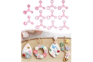 Keoker Spring Polymer Clay Cutters, Polymer Clay Flower Cutters, 10 Shapes Mini Clay Cutter, 3 Sizes(Micro. Mini, Small), Dec