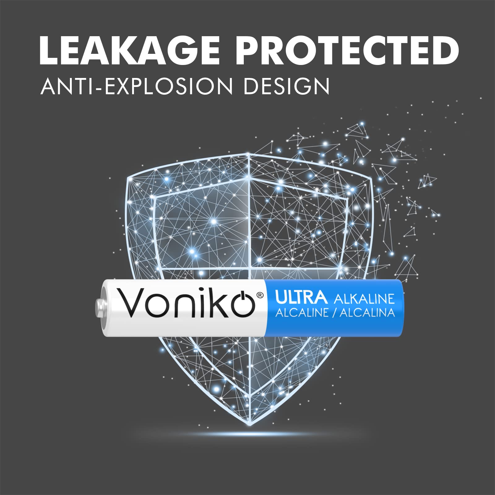 Voniko – Premium Grade AAAA Batteries (8 Pack) – Ultra Long Lasting, 5-Year Shelf Life, Leakproof 1.5V AAAA Alkaline Battery – Perfect for Stylus Pens, Glucose and Blood Monitors, and More