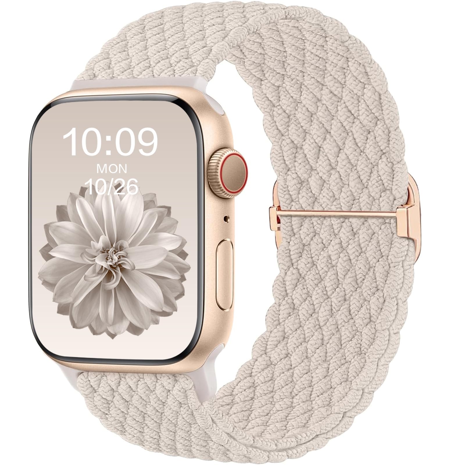 CeMiKa Braided Solo Loop Straps Compatible with Apple Watch Strap 41mm 40mm 38mm 42mm, Stretchy Straps Elastic Sport Band for Apple Watch SE/iWatch Series 11 10 9 8 7 6 5 4 SE Ultra 3 2 1, Women Men
