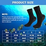 flintronic 3mm Neoprene Socks Velcro Anti-slip Thermal Water Socks Men Women view 3