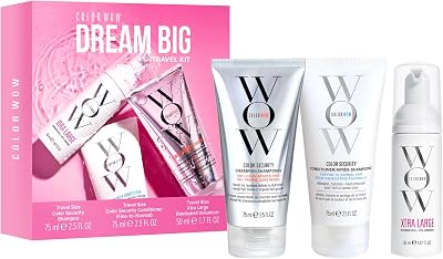COLOR WOW Dream Big Travel Kit Volumising for Fine Hair – Shampoo Conditioner