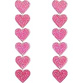 Heart Earrings for Women,Love Heart Dangle Earrings Red Pink Acrylic Lucite Arch Love Earrings for Her Mother's day Valentine's Day Women Jewelry