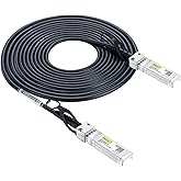 10Gtek 10G SFP+ DAC Twinax Cable for Cisco SFP-H10GB-CU5M, 5m/16.5ft | 10GBASE-CU Passive SFP+ Direct Attach Copper Cable for Cisco, Ubiquiti UniFi UC-DAC-SFP+, Meraki, Fortinet, D-Link and More