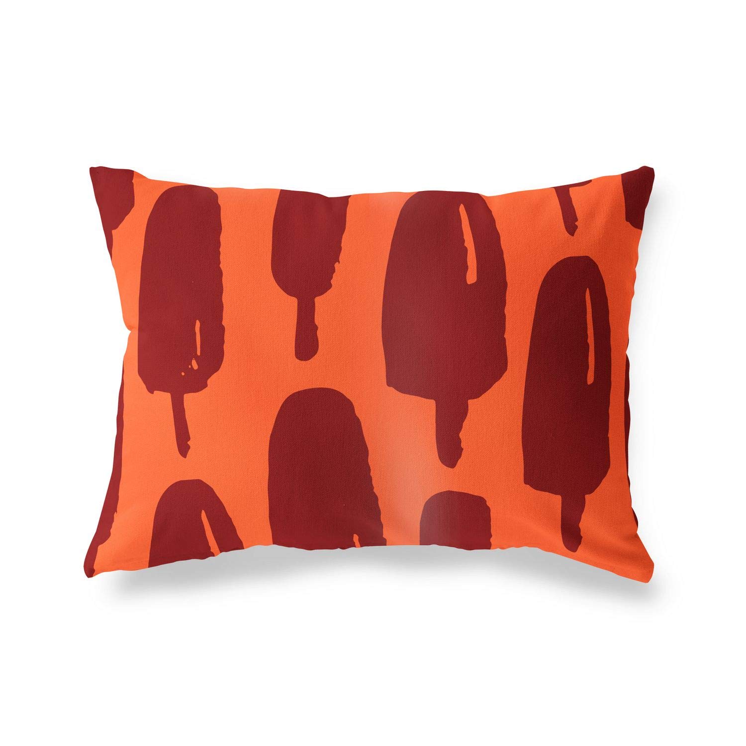 Bonamaison Decorative Cushion Cover Orange & Bordeux, Throw Pillow Covers, Home Decorative Pillowcases for Livingroom, Sofa, Bedroom, Size: 35x50 Cm - Designed and Manufactured in Turkey
