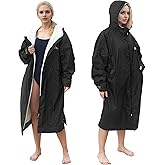 Catalonia Swim Parka for Women Men, Oversized Lightweight Surf Swim Jacket, Waterproof Warm Swim Coat, Changing Poncho Robe