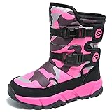 JACKSHIBO Kid Winter Snow Boots Outdoor Warm Boots
