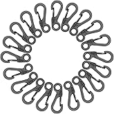 20Pcs Spring Snap Hook Carabiners Clip Spring Hanging Buckle Paracord Snap Hook Camping Bottle Backpack Clasps Keychain