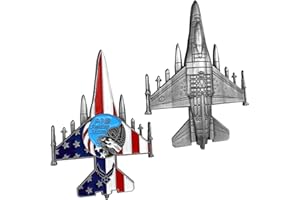 YGLLSSY United States Air Force Challenge Coin F-16 Fighting Falcon Military Aircraft Shaped Airman Coin Gift